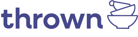 thrown logo.